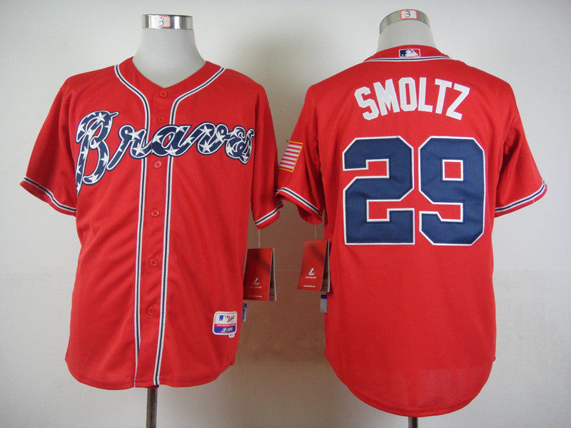 Smoltz Atlanta Braves red jersey
