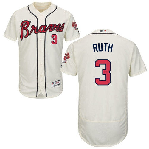 Babe Ruth Atlanta Braves cream jersey