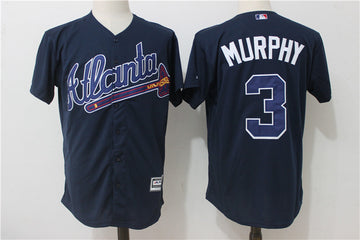 Dale Murphy Atlanta Braves navy jersey