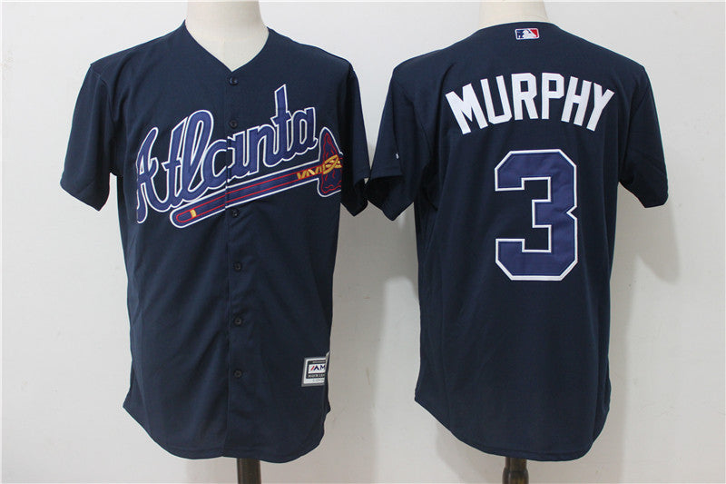 Dale Murphy Atlanta Braves navy jersey