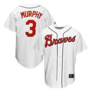 Dale Murphy Atlanta Braves white Throwback jersey
