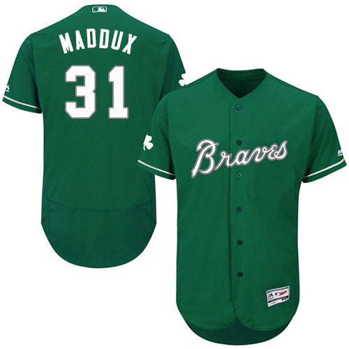 Greg Maddux Atlanta Braves green jersey