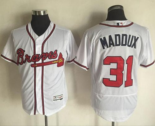 Greg Maddux Atlanta Braves white Authentic jersey