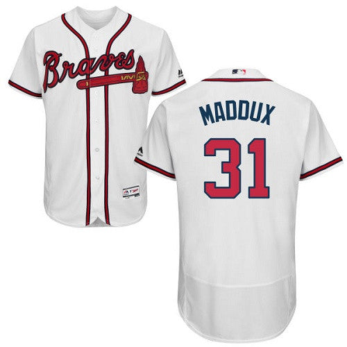 Greg Maddux Atlanta Braves white jersey
