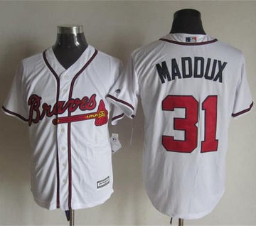 Greg Maddux Atlanta Braves white jersey