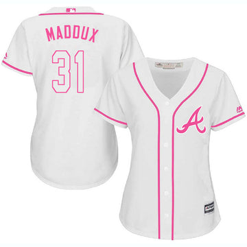 Greg Maddux Atlanta Braves white jersey