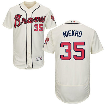 Phil Niekro Atlanta Braves cream jersey