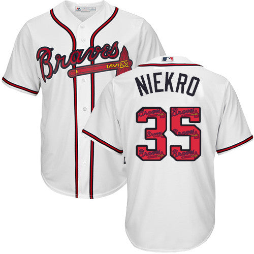 Phil Niekro Atlanta Braves white jersey