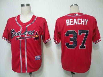 Beachy Atlanta Braves red jersey