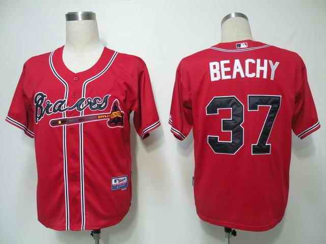 Beachy Atlanta Braves red jersey
