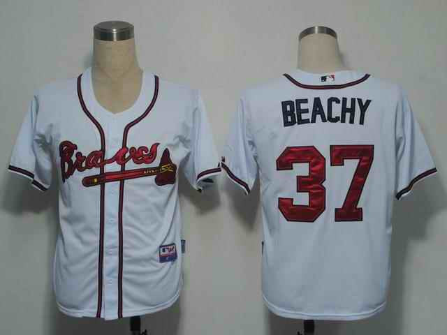 Beachy Atlanta Braves white jersey