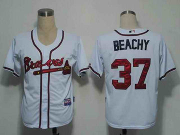 Beachy Atlanta Braves white jersey