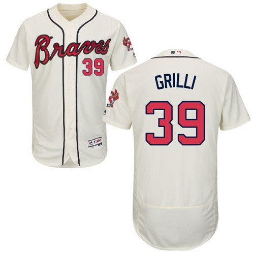 Jason Grilli Atlanta Braves cream jersey