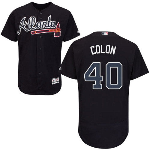 Bartolo Colon Atlanta Braves navy jersey