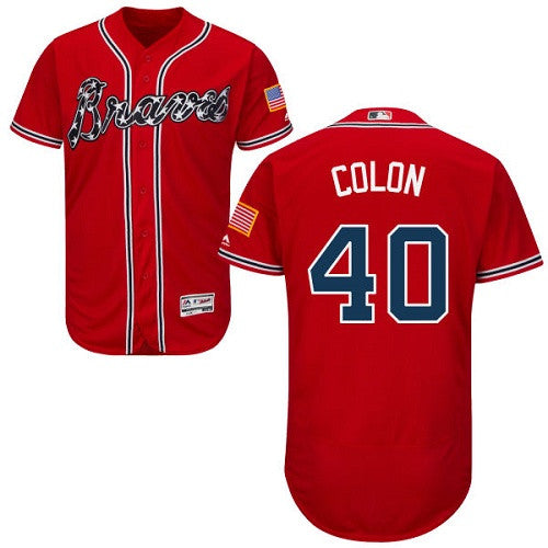 Bartolo Colon Atlanta Braves red jersey