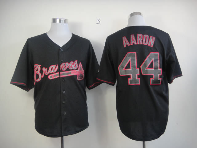 Aaron Atlanta Braves black Fashion jersey