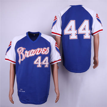 Hank Aaron Atlanta Braves blue Throwback jersey