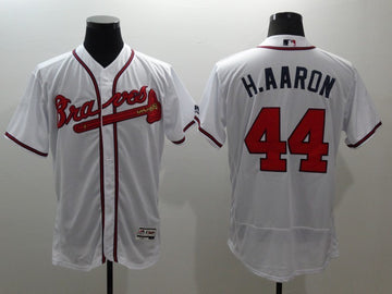 Hank Aaron Atlanta Braves white jersey