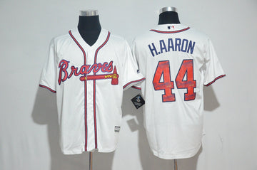 Hank Aaron Atlanta Braves white jersey