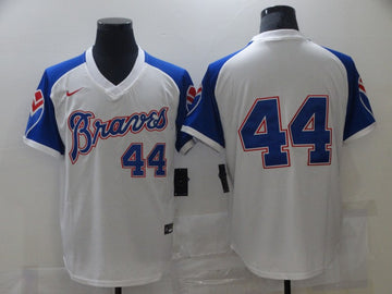 Hank Aaron Atlanta Braves white jersey