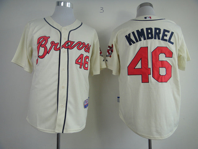 Kimbrel Atlanta Braves cream jersey