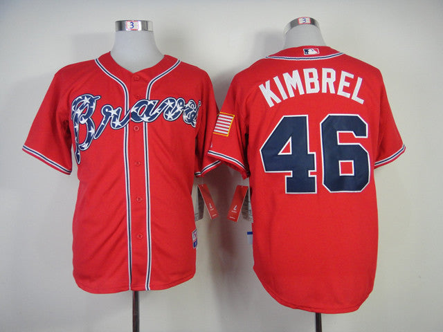 Kimbrel Atlanta Braves red jersey