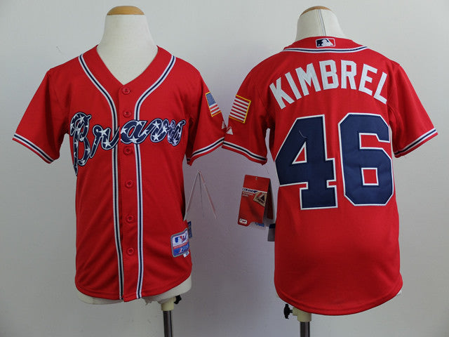 Kimbrel Atlanta Braves red jersey