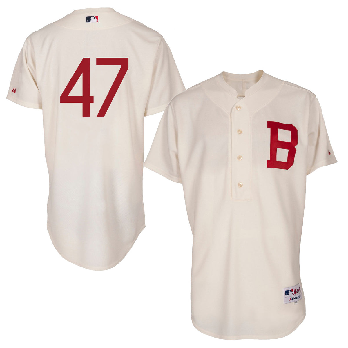 Tom Glavine Atlanta Braves cream Throwback jersey