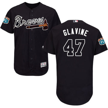 Tom Glavine Atlanta Braves navy jersey