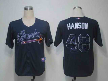 Hanson Atlanta Braves blue jersey