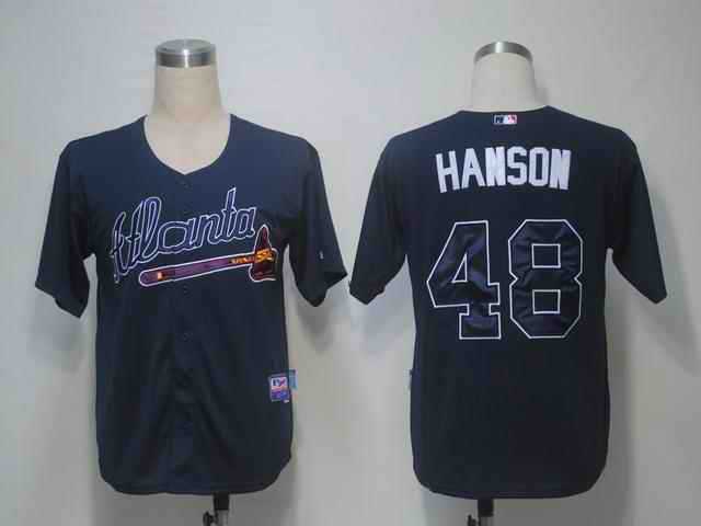 Hanson Atlanta Braves blue jersey