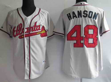 Hanson Atlanta Braves grey jersey