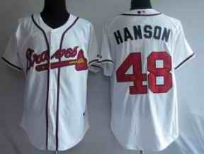 Tommy Hanson WhiteJerseys Atlanta Braves jersey