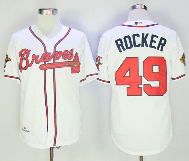 John Rocker Atlanta Braves white Throwback jersey