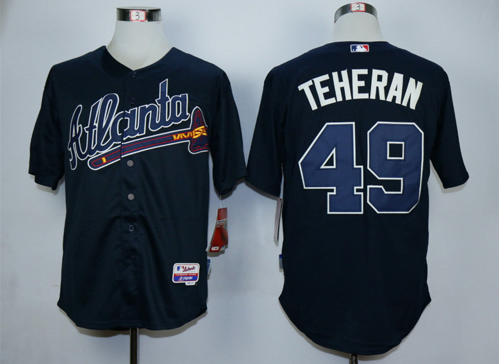 Julio Teheran Atlanta Braves blue jersey