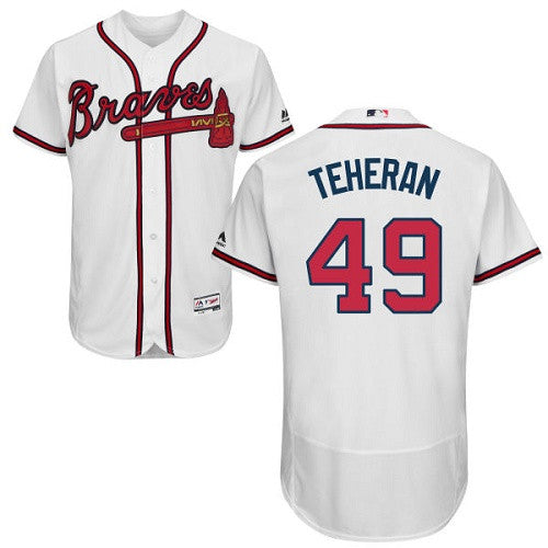 Julio Teheran Atlanta Braves white jersey