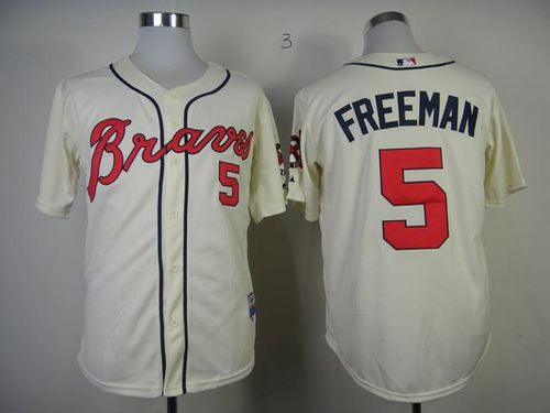Freddie Freeman Atlanta Braves cream Alternate jersey