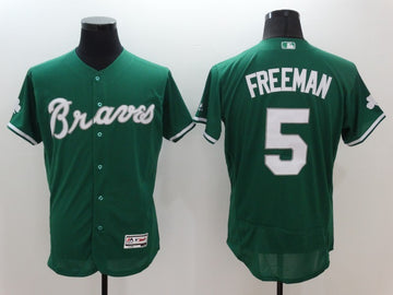 Freddie Freeman Atlanta Braves green jersey