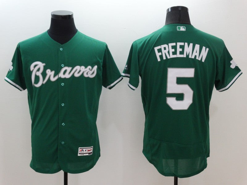 Freddie Freeman Atlanta Braves green jersey