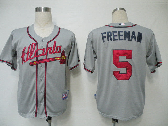 Freddie Freeman Atlanta Braves grey jersey