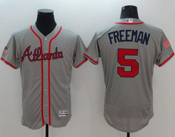 Freddie Freeman Atlanta Braves grey Fashion jersey