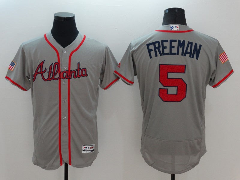 Freddie Freeman Atlanta Braves grey Fashion jersey