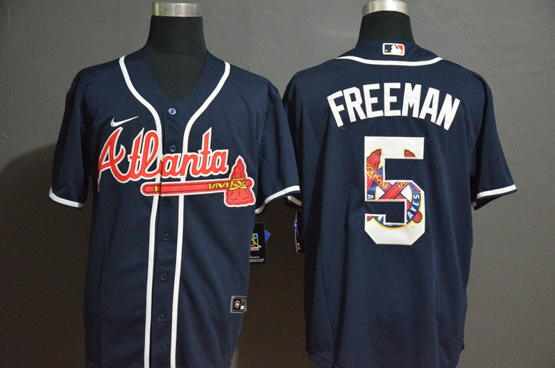 Freddie Freeman Nave Atlanta Braves Fashion jersey