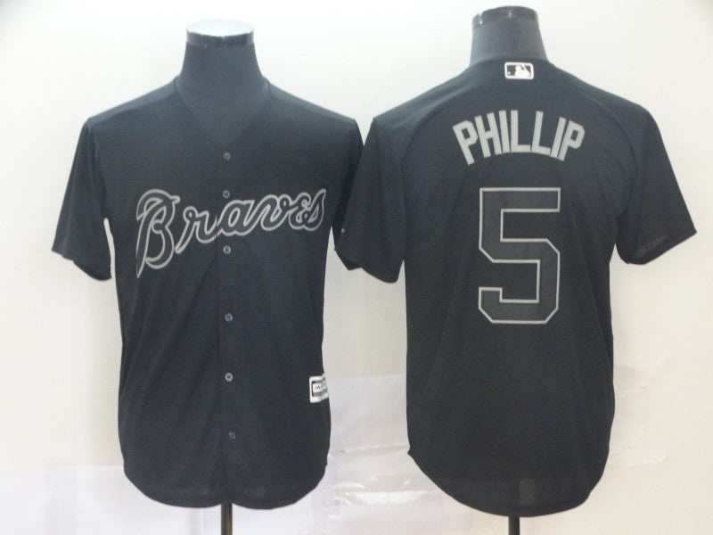 Freddie Freeman Phillip Atlanta Braves black jersey