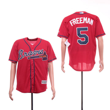 Freddie Freeman Atlanta Braves red jersey