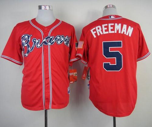 Freddie Freeman Atlanta Braves red jersey
