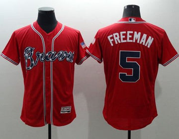 Freddie Freeman Atlanta Braves red Authentic jersey