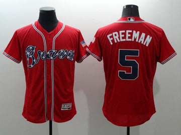 Freddie Freeman Atlanta Braves red jersey