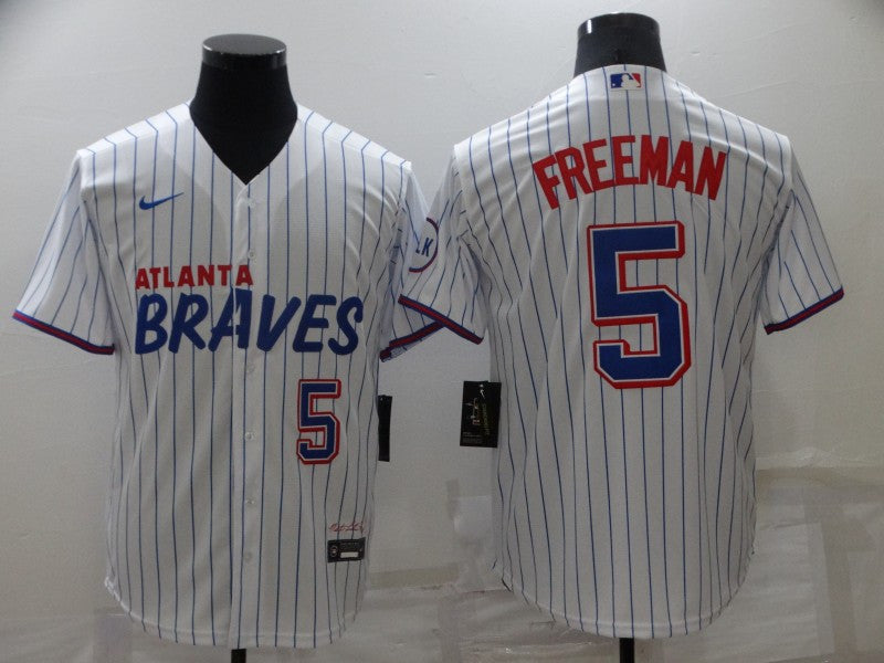 Freddie Freeman Atlanta Braves white City Connect jersey
