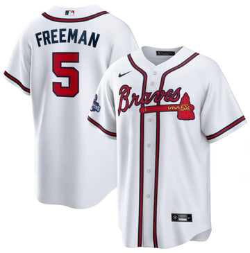 Freddie Freeman Atlanta Braves white jersey
